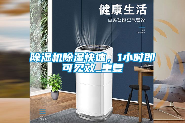 除濕機除濕快速，1小時即可見效_重復