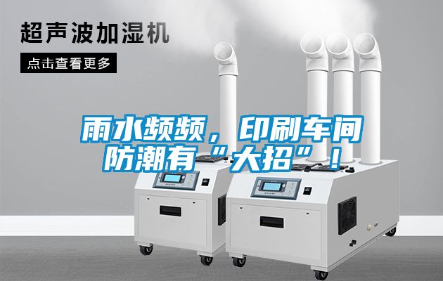 雨水頻頻，印刷車間防潮有“大招”！